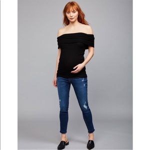 DL1961 Jess Maternity Skinny Distressed Jeans, Smart Denim, 27 NEW NWT